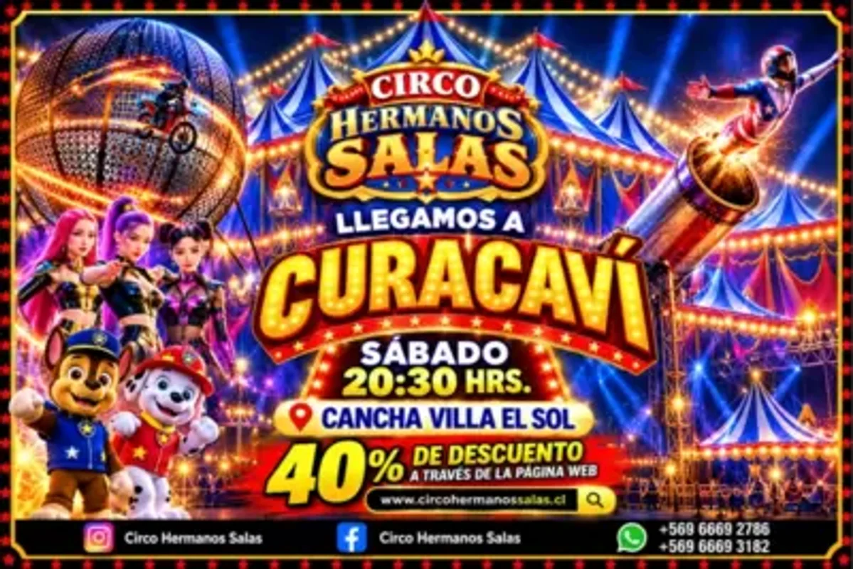 Circo Hermanos Salas llega a Curacaví