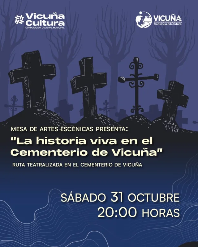 Ruta teatralizada en el cementerio de Vicuña
