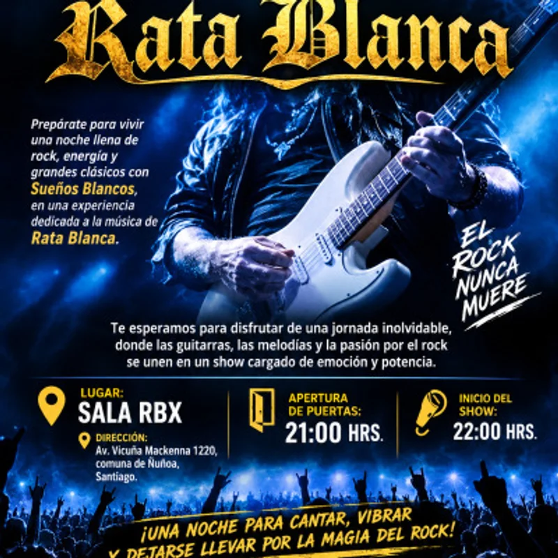 Experiencia Rata Blanca - Sueños Blancos en Sala RBX