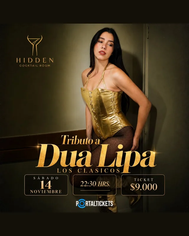 Tributo A Dua Lipa: Los Clasicos En Hidden Cocktail Room