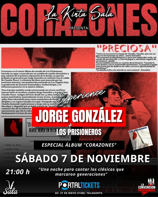Tributo A Los Prisioneros: Especial Corazones En La Kinta Sala, Talagante