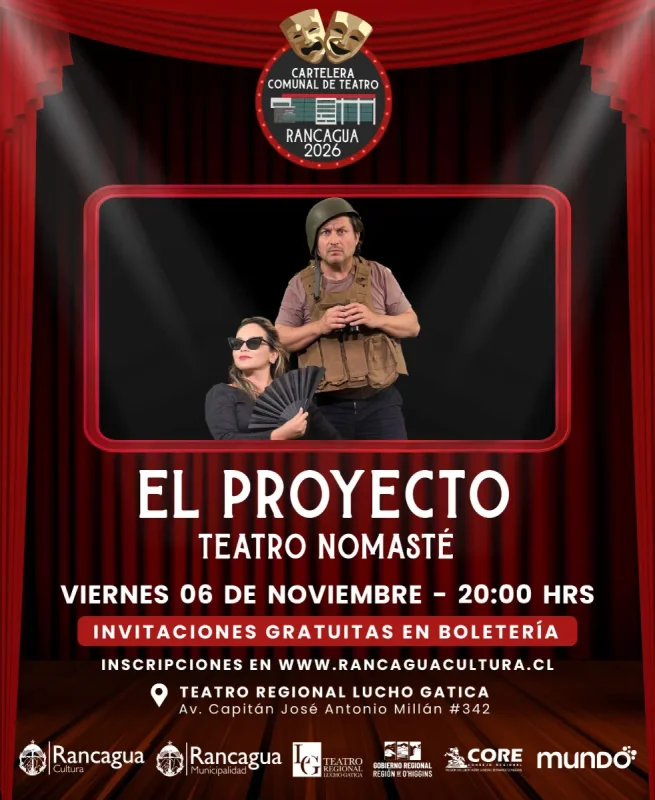 "El Proyecto" llega a la cartelera comunal de teatro 2026