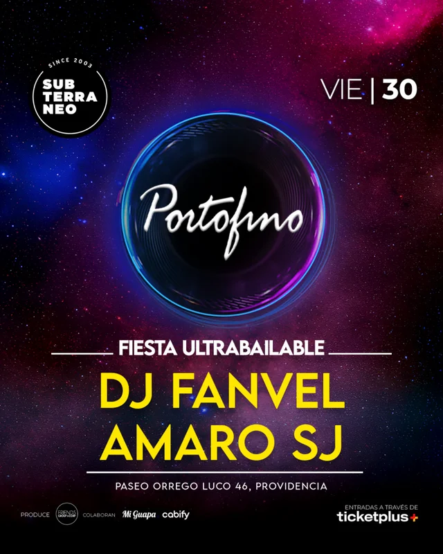 PORTOFINO Full ultrabailable ? VIERNES 30 OCTUBRE ? Club Subterraneo (+23)