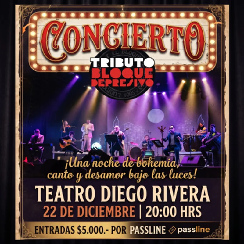 Concierto Tributo Bloque Depresivo fin de año 2026
