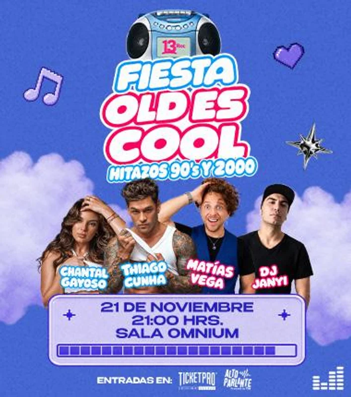Fiesta Old Es Cool Hitazos 90'S Y 2000 - Santiago