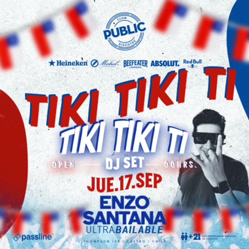 FIESTA PATRIAS JUEVES 17 SEPTIEMBRE $7.000 (+CARGO)