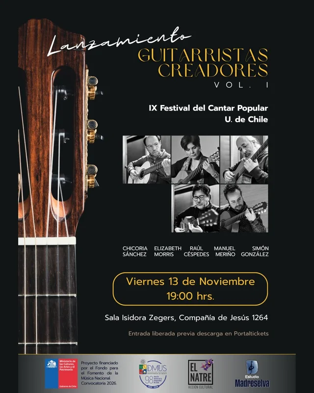 Lanzamiento De Guitarristas Creadores En El Festival Del Cantar Popular