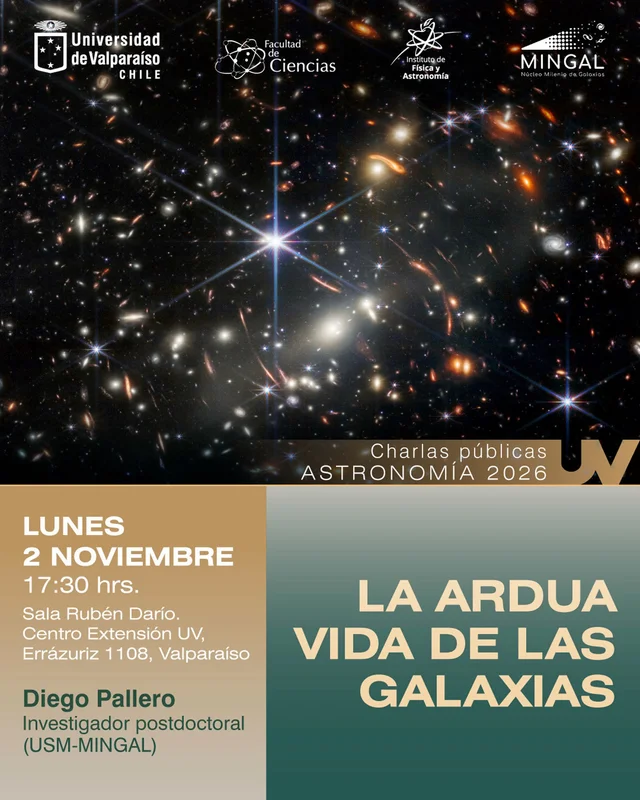 “La ardua vida de las galaxias”, charla de Diego Pallero