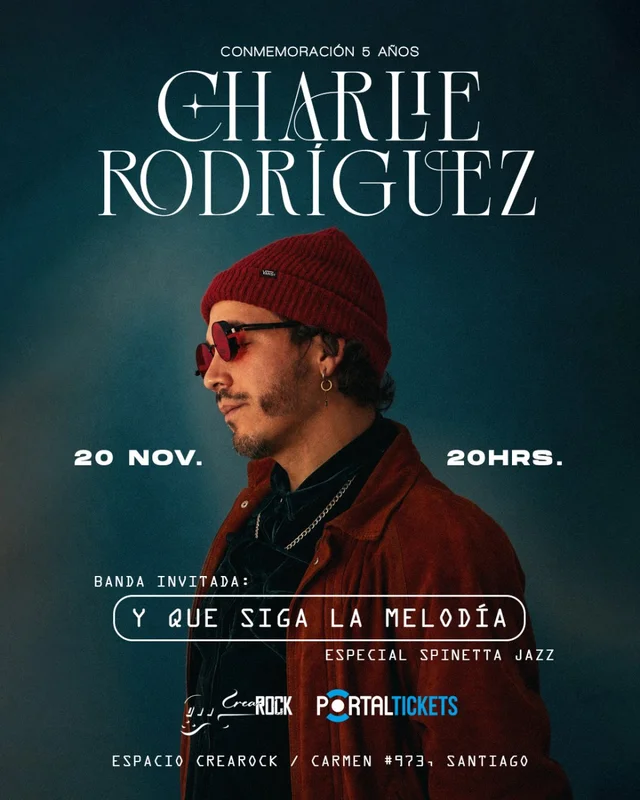 Charlie Rodríguez Conmemoración 5 Años Junto A Y Que Siga La Melodía