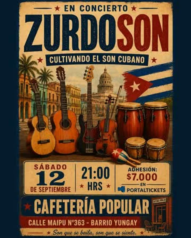 Noche De Son En La Cafeteria Popular