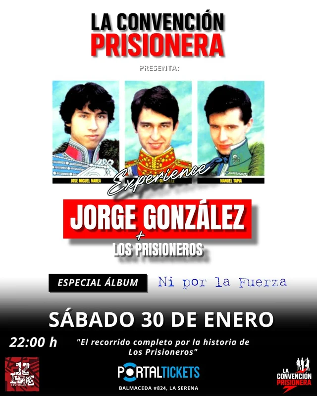 Tributo A Los Prisioneros: Especial Ni Por La Fuerza En 12 Lunas, La Serena - 30 Enero
