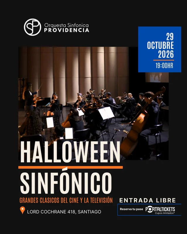Orquesta Sinfónica Providencia: Concierto “Halloween Sinfónico” Aula Magna Fundadores Ucen
