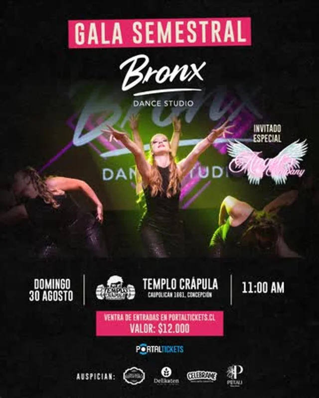 Gala Semestral Bronx Dance Studio En Templo Crapula, Concepción