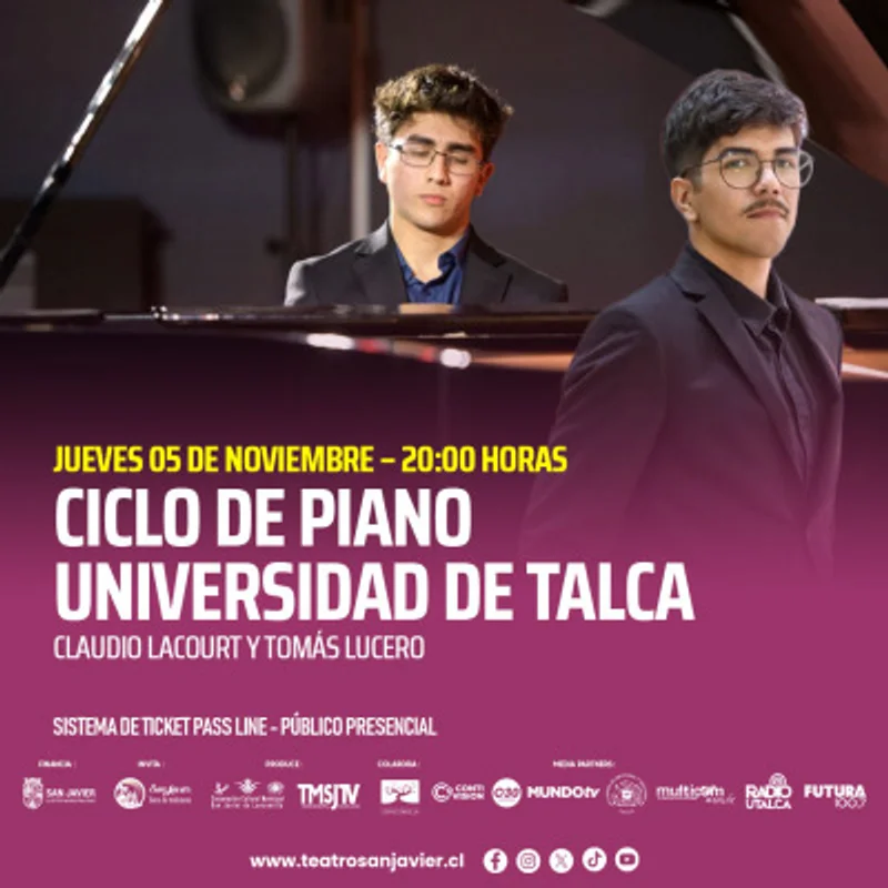 Ciclo de Piano UTAL: Claudio Lacourt y Tomás Lucero