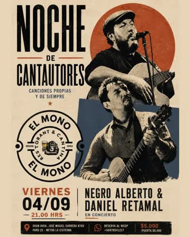 Negro Alberto + Daniel Retamal En El Mono