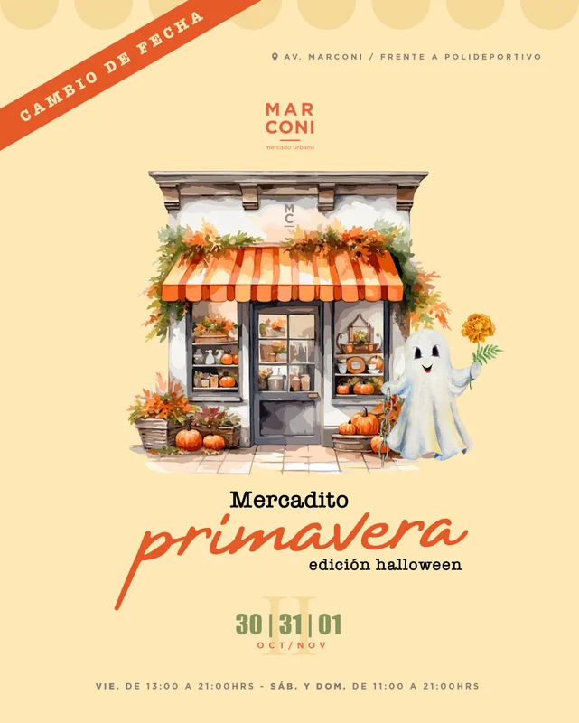 Mercadito Primavera edición Halloween en Mercado Urbano Marconi