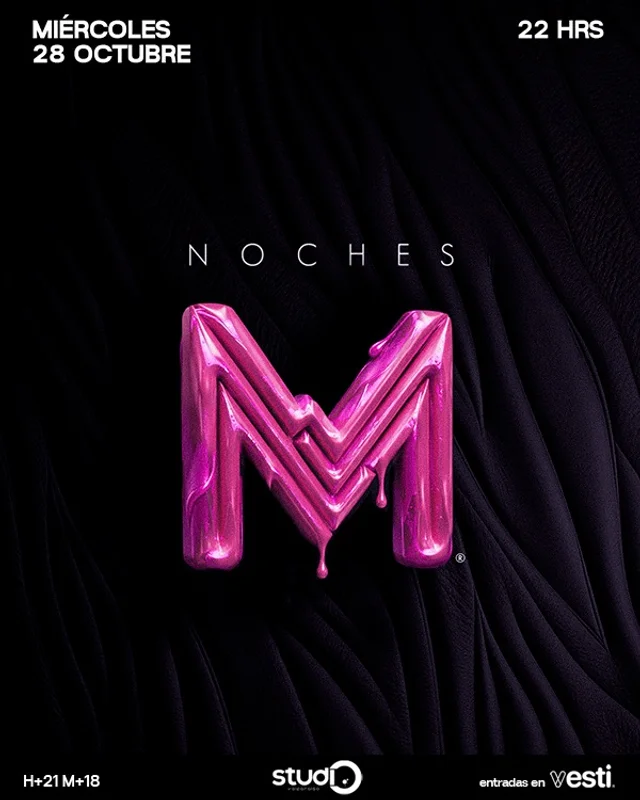NOCHES M ® en STUDIO VALPARAISO | MIÉRCOLES 28 OCTUBRE 2026.