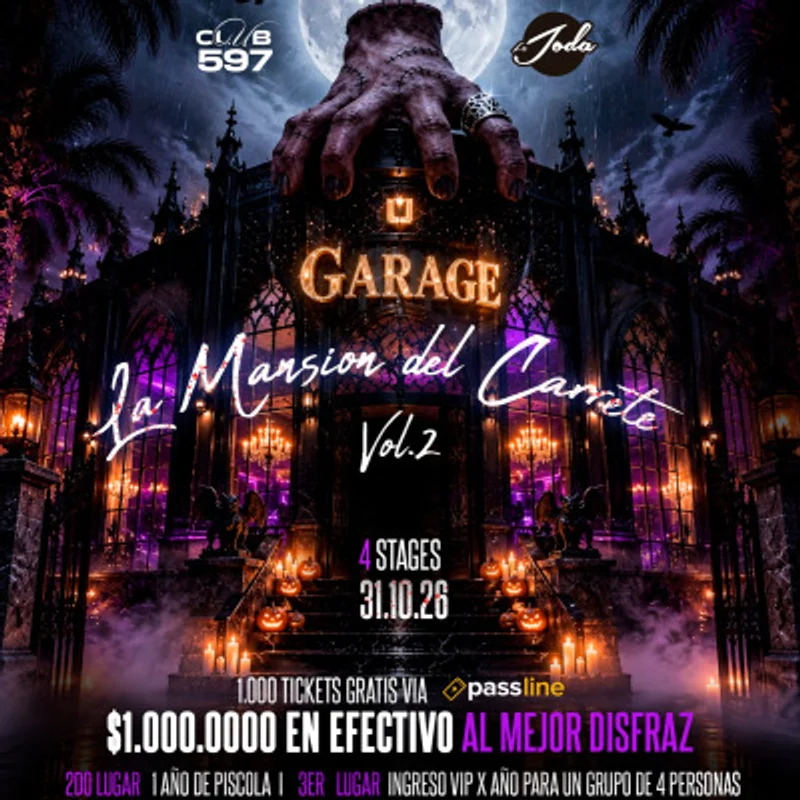 MANSIÓN DEL CARRETE 31 octubre