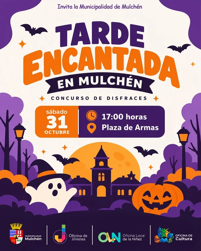 Tarde Encantada en Mulchén: Concurso de Disfraces y Celebración de Halloween