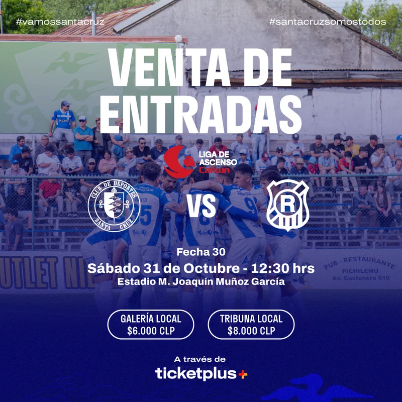 Deportes Santa Cruz vs Rangers de Talca / Liga de Ascenso Caixun 2026 / Fecha 30