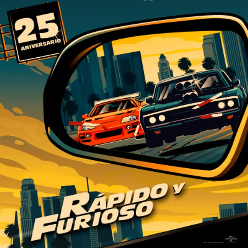 Rapido Y Furioso-25 Aniversario, Doblada, Jueves 13 A Las 19.00 Hrs
