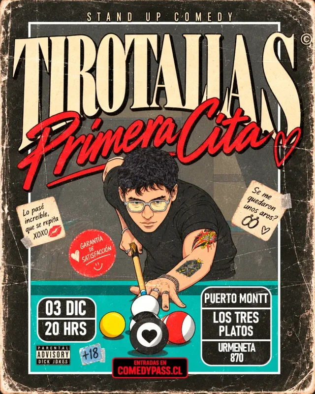 Tirotallas 3 Diciembre 20:00 Hrs. Los Tres Platos – Puerto Montt