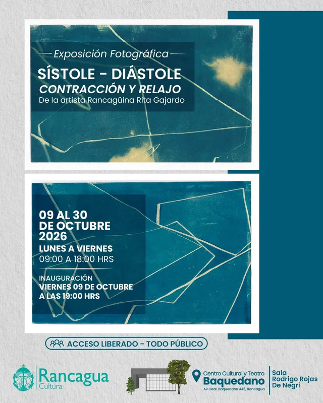 EXPOSICIÓN "SÍSTOLE Y DIÁSTOLE, CONTRACCIÓN Y RELAJO", de RITA GAJARDO