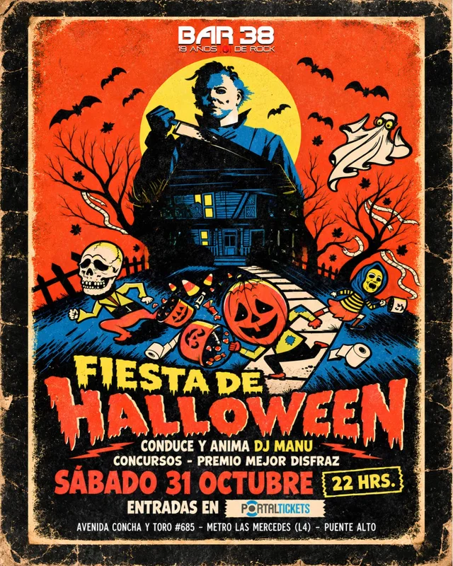 Bar38 Presenta: Fiesta De Halloween En El 38