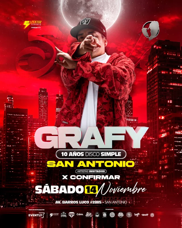 San Antonio | Grafy 10 Años Disco Simple