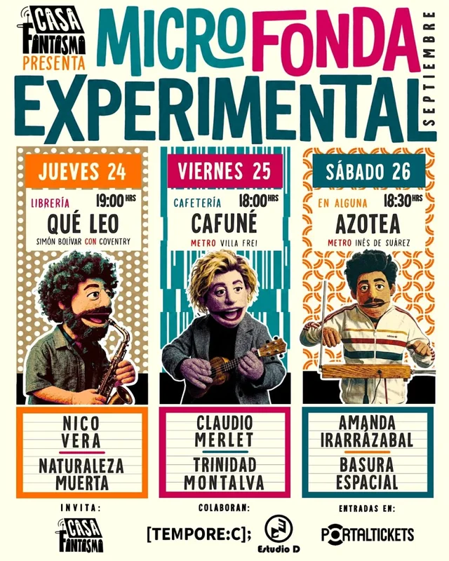 Nico Vera + Naturaleza Muerta En Microfonda Experimental - 24 De Septiembre
