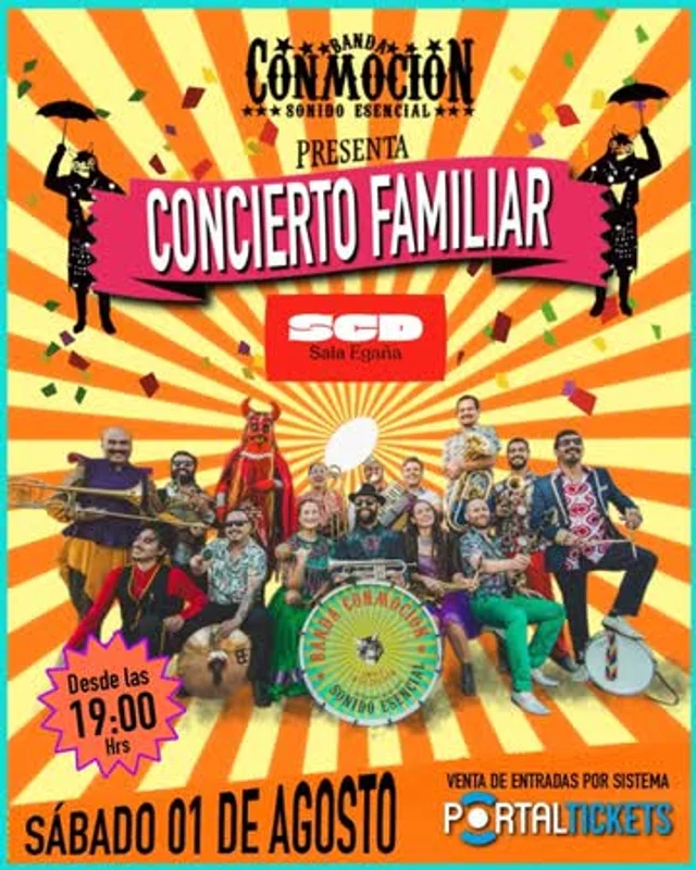 Banda Conmoción Familiar Ciclo Pulsar En Sala Scd Egaña