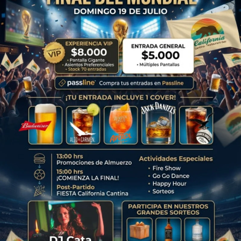 ⚽ Final Del Mundial 2026 En California Cantina 🔥