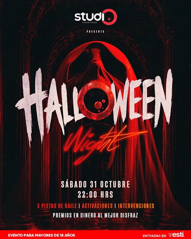 STUDIO VALPARAISO presenta HALL⭕️WEEN Night 🎃 | SÁBADO 31 OCTUBRE 2026.