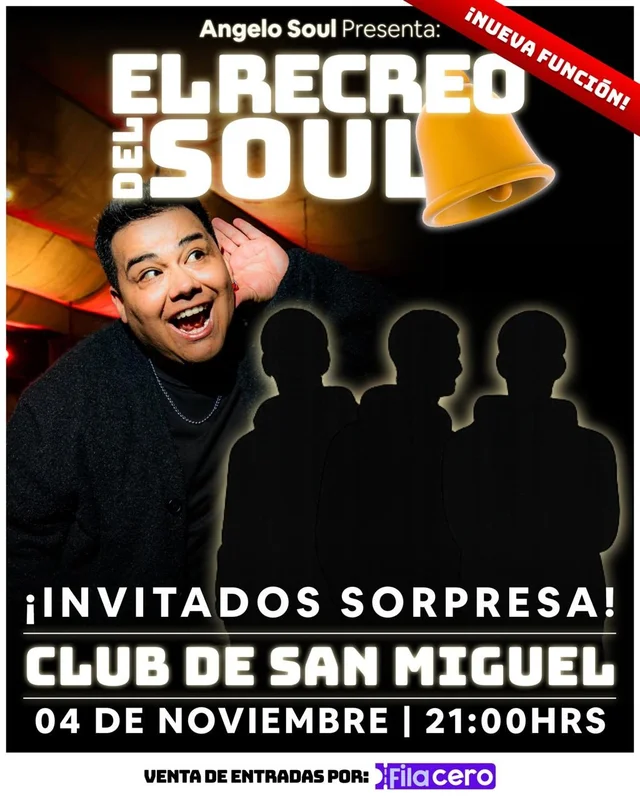 Angelo Soul: El Recreo del Soul e invitados sorpresa