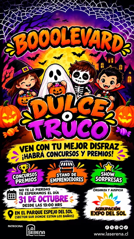 Dulce o Truco - Halloween en Parque Espejo del Sol