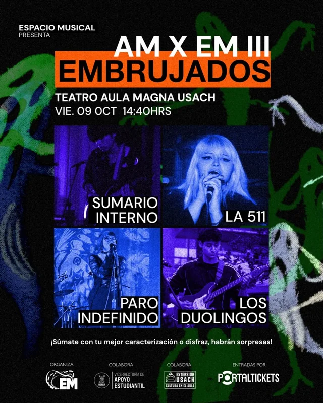 Amxem Iii: Embrujados En Teatro Aula Magna USACH