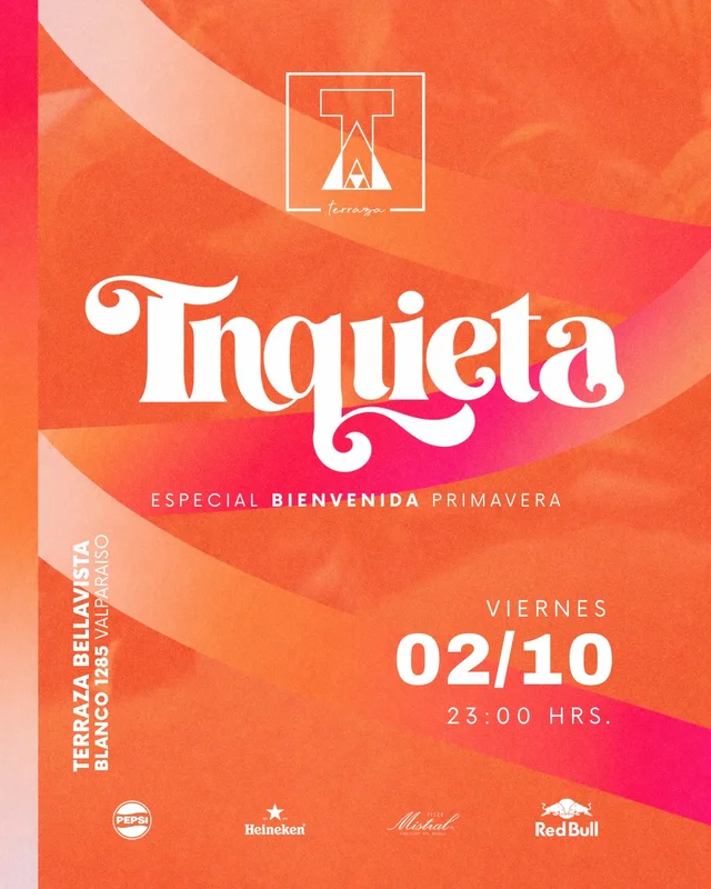 Viernes 02 Octubre: Bienvenida Primavera Terraza