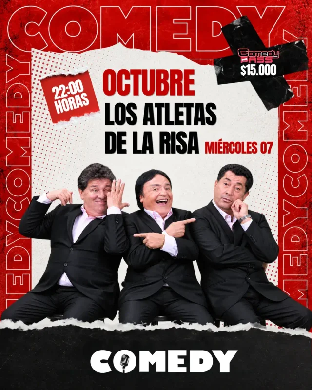 Los Atletas De La Risa 7 Octubre 22:00 Hrs. Comedy Restobar