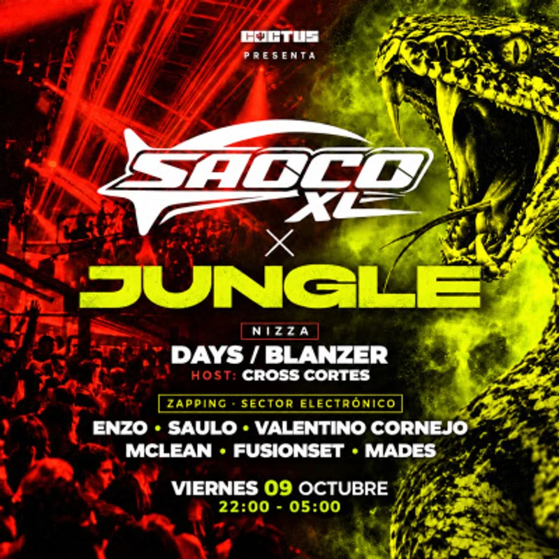 SAOCO x JUNGLE | 09 OCTUBRE