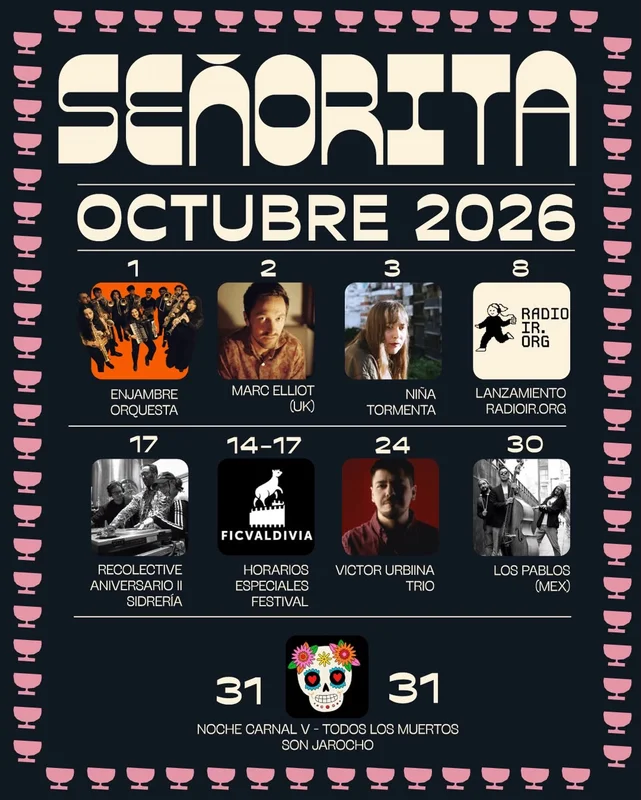 CARTELERA OCTUBRE Sidras Señorita