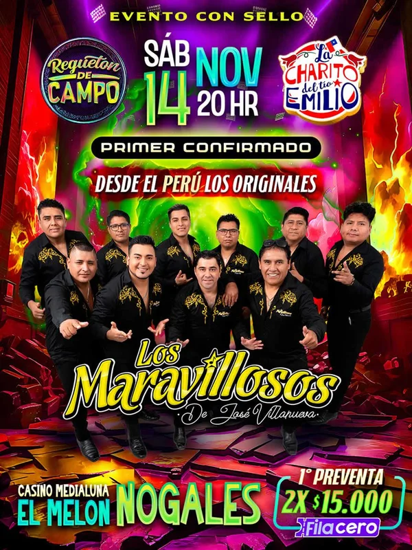Fiesta en Nogales con sello Reguetón de Campo