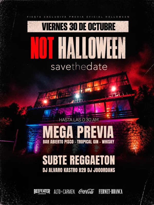 Not Halloween - Viernes 30 De Oct