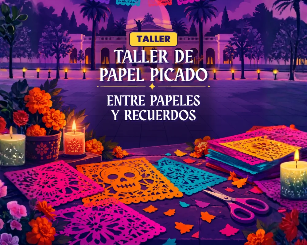Taller de papel picado: Entre papeles y recuerdos