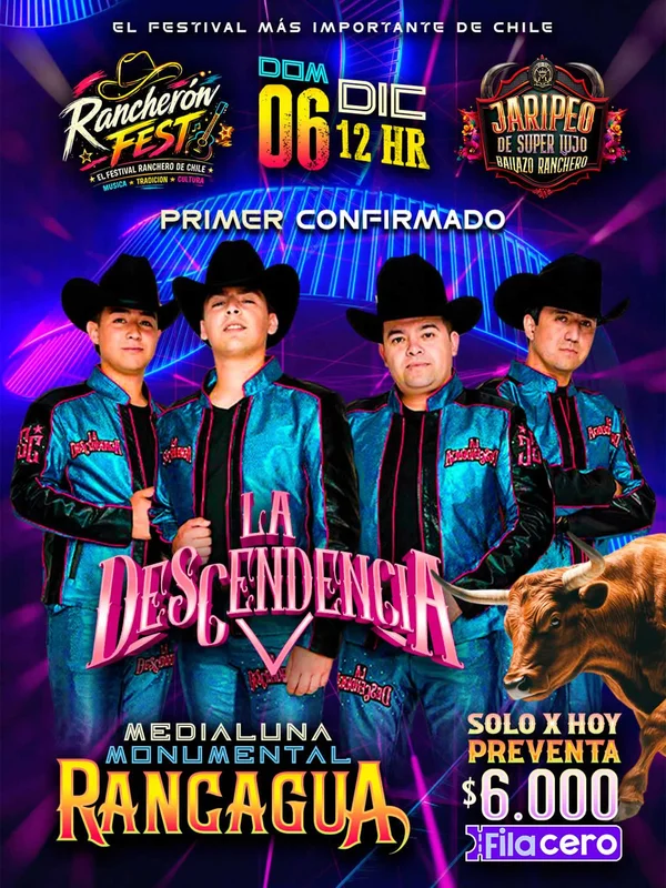 Rancherón Fest y Jaripeo de super lujo en Rancagua