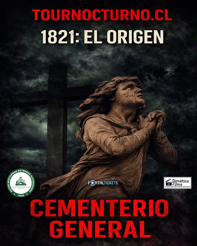 Tour Nocturno Cementerio General: 1821 El Origen - Miercoles 28 De Octubre Del 2026 - 20:15 Horas
