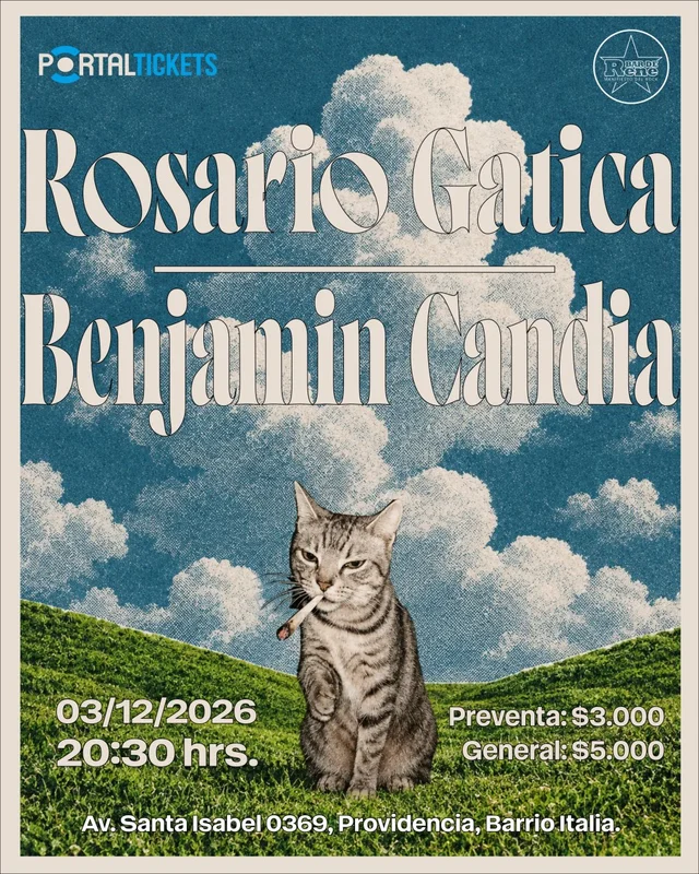 Rosario Gatica + Benjamín Candia En Bar De René