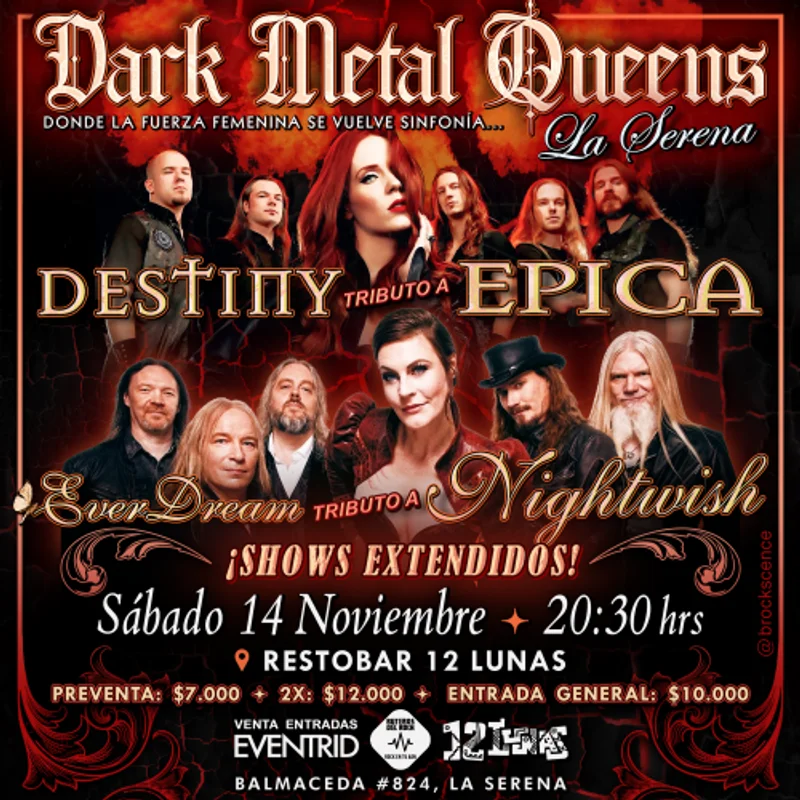 Epica & Nightwish - Dark Metal Queens - La Serena