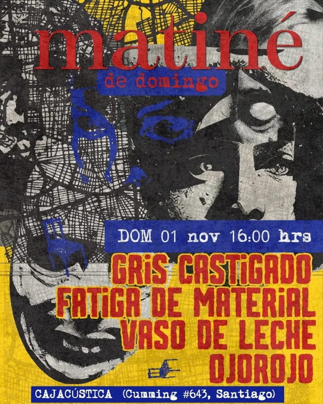 Gris Castigado + Fatiga De Material + Vaso De Leche + Ojorojo En Cajacústica