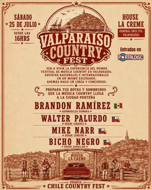 Valparaíso Country Fest En House La Creme
