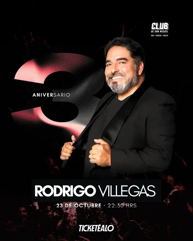 Rodrigo Villegas En El Club De San Miguel 23 De Octubre 22:30 Hrs